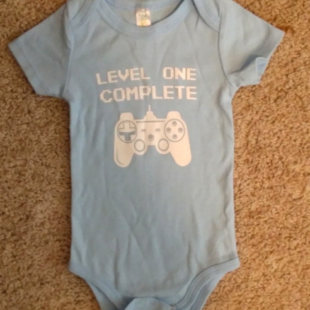 Level up complete baby onesie